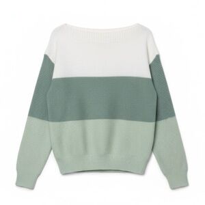 Pullover Teal Knitted Sweater Large